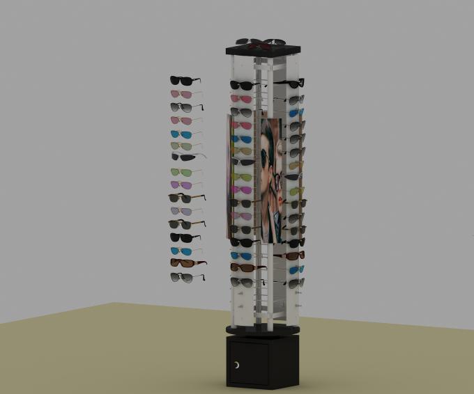 Scaffale del supporto del contenitore per esposizione di quattro dei lati occhiali da sole di sicurezza per i depositi