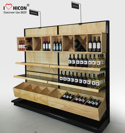Porcellana Scaffali di esposizione del vino e scaffalatura commerciali del liquore per i depositi di vino/negozi fornitore
